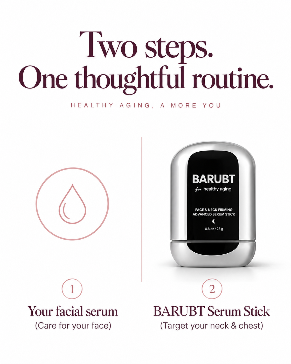 BARUBT Face & Neck Serum Stick.