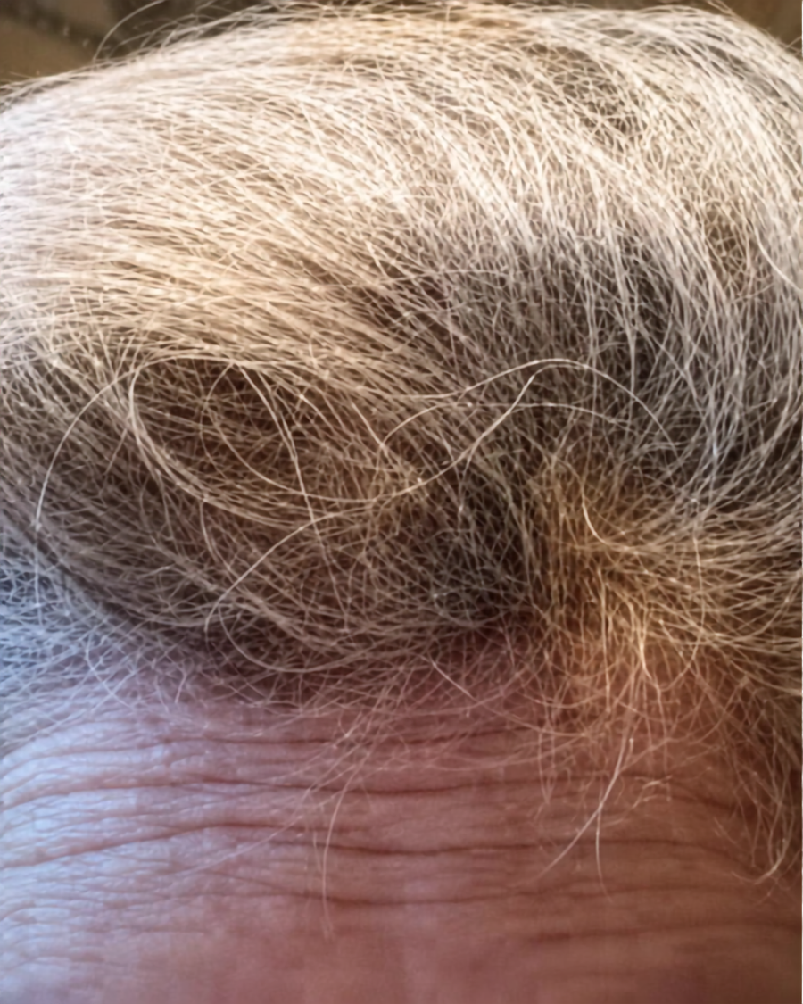 Hair after changing the shower routine