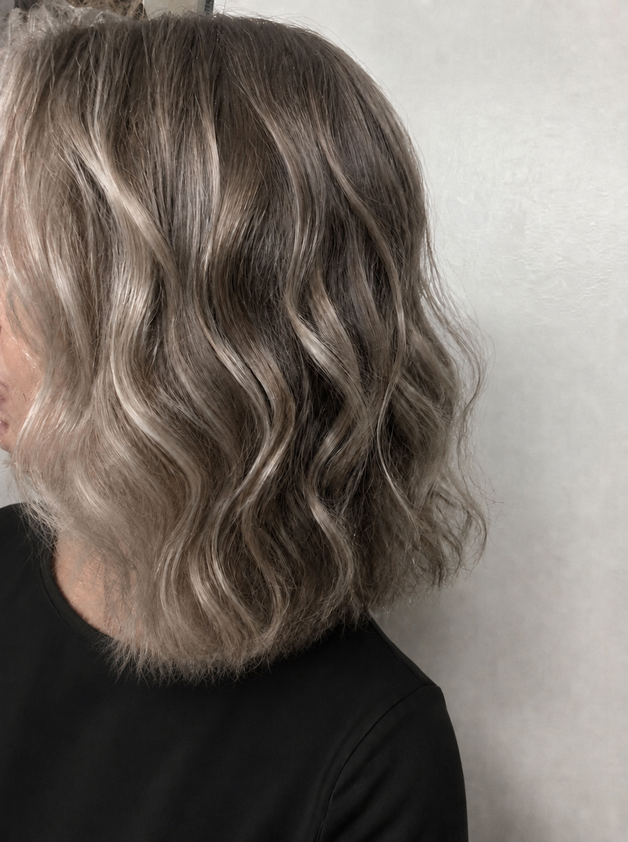 Hair after changing the shower routine