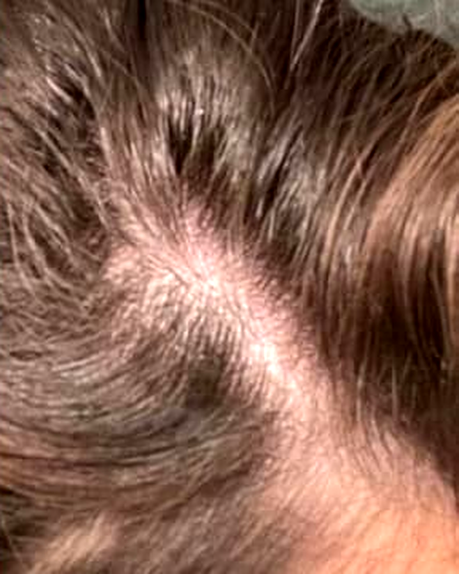 Hair after changing the shower routine